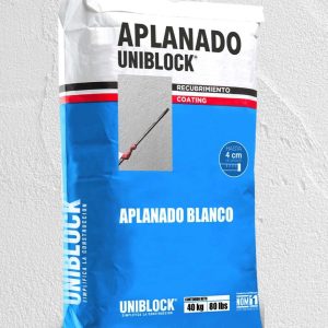 Aplanado Blanco Uniblock 40 Kg